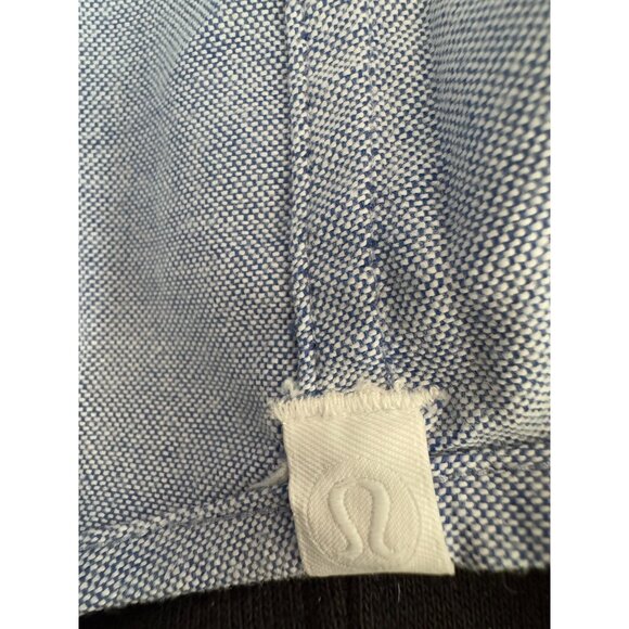 Lululemon Light Blue Commission Button Down Long Sleeve Mens Shirt - Picture 5 of 5